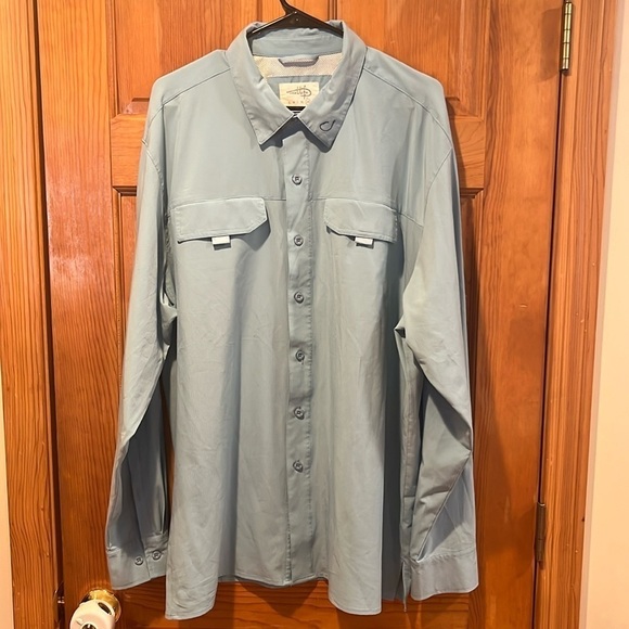 Reel Life Other - Reel life mens saltwater long sleeve with roll tabs button down size 2Xl.